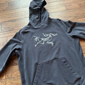 Arcteryx Archaeopteryx Pullover Hoody - Excellent - Mens Medium - Navy Blue